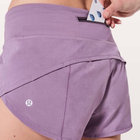🚫Lululemon size 2 speed up shorts color purple - Picture 2 of 10